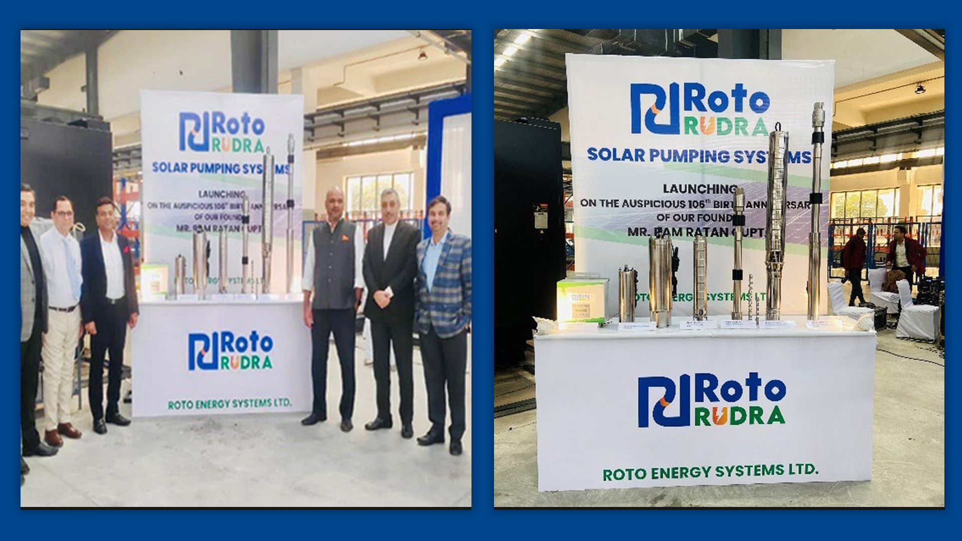 Launch: Roto Rudra Solar Pumping systems